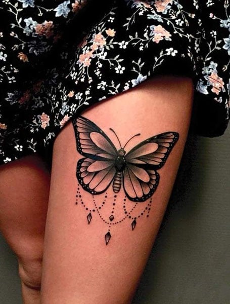 19 Unique And Beautiful Butterfly Tattoo Designs For Women