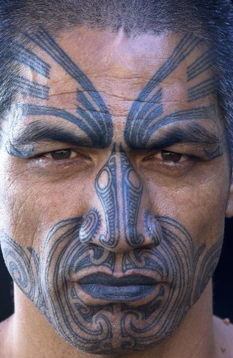 Tribal Face Tattoo