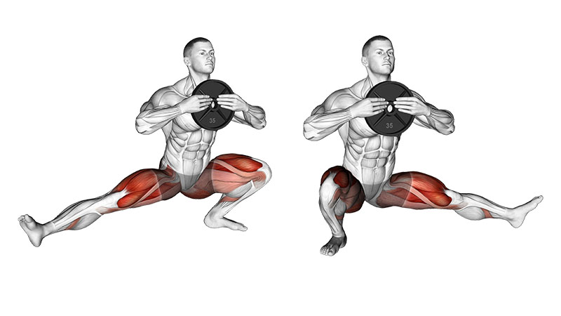 Weighted Adductor Goblet Squat