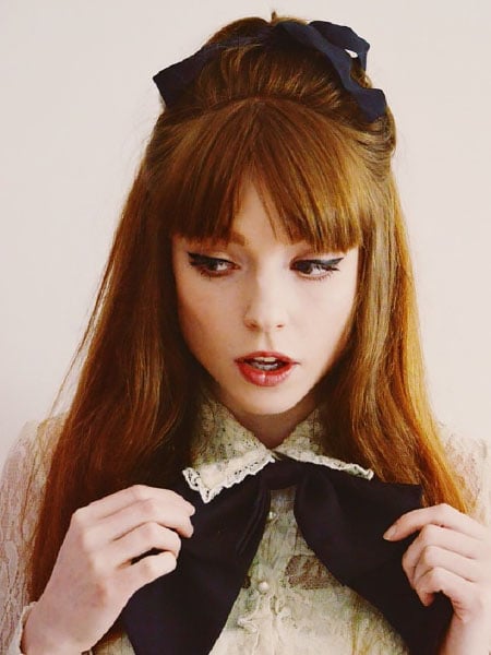 10. Vintage Hairstyle With Bangs