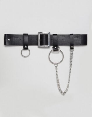 Asos Design Chain & Ring Detail Waist & Hip Belt