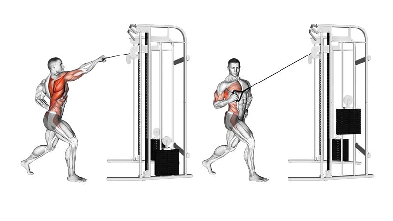 Alternating High Pulley Row