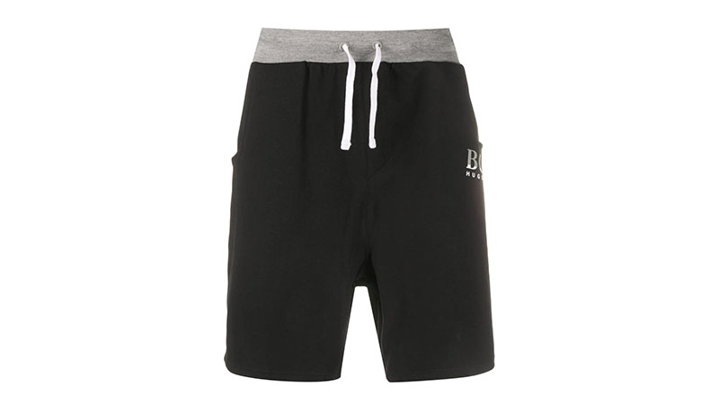 Boss Logo Print Track Shorts