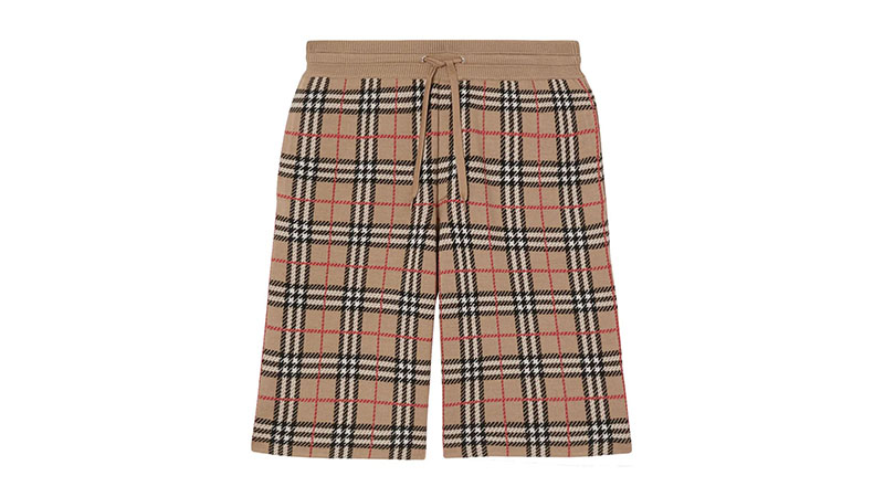 Burberry Check Track Shorts