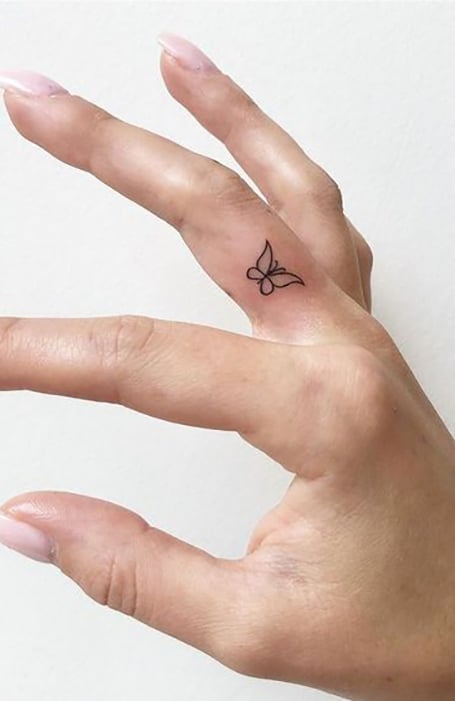 34 Top Amazing Ideas For Finger Tattoos  Finger tattoos words Finger  tattoo for women Small finger tattoos