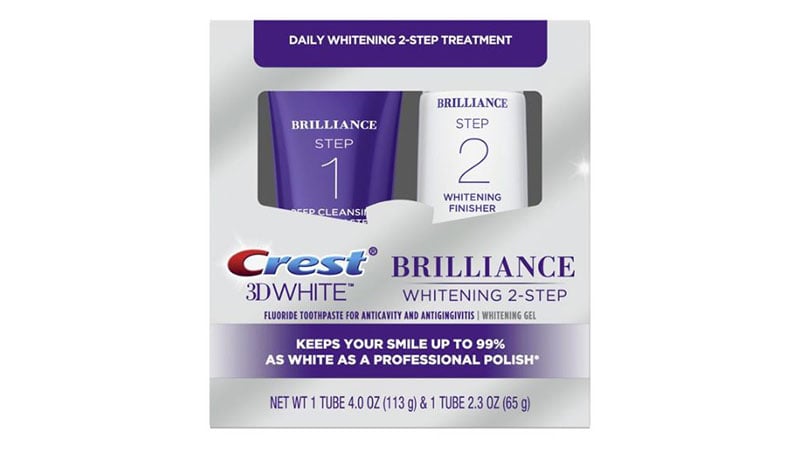 Crest 3d White Brilliance + Whitening Two Step Toothpaste