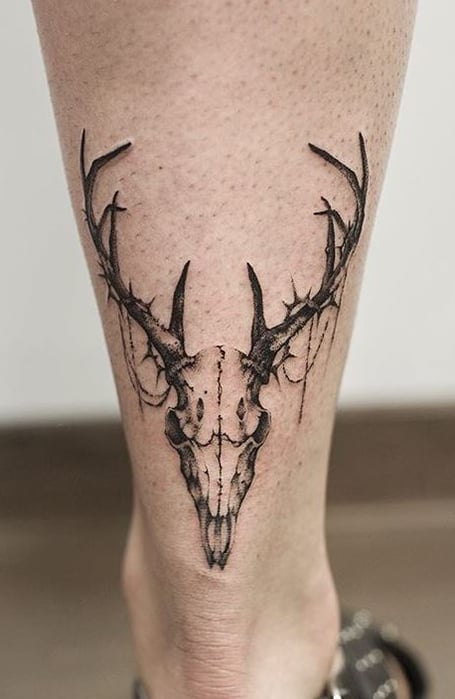 Deer Skull Tattoo