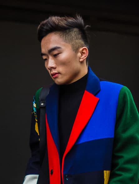 Faux Hawk Asian Men Hairstyle