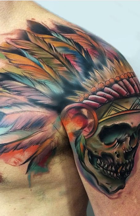 Indian Skull Tattoo