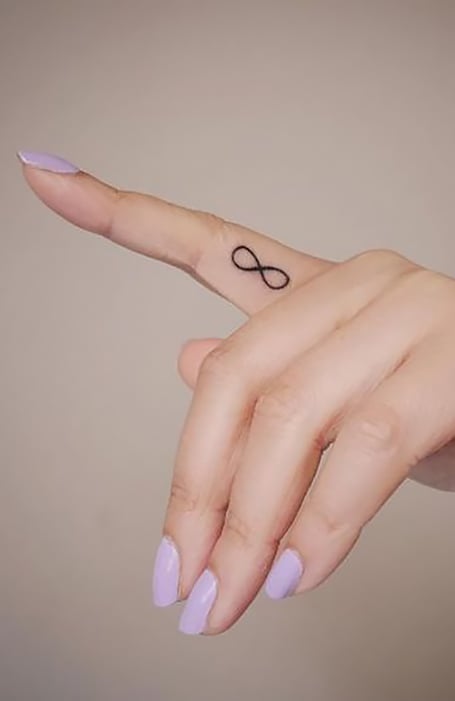 Infinity Finger Tattoo