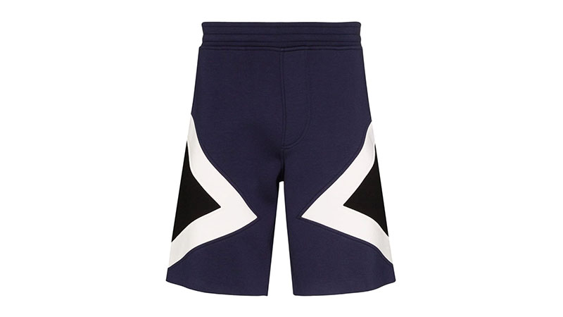 Neil Barrett Modernist Colour Block Track Shorts