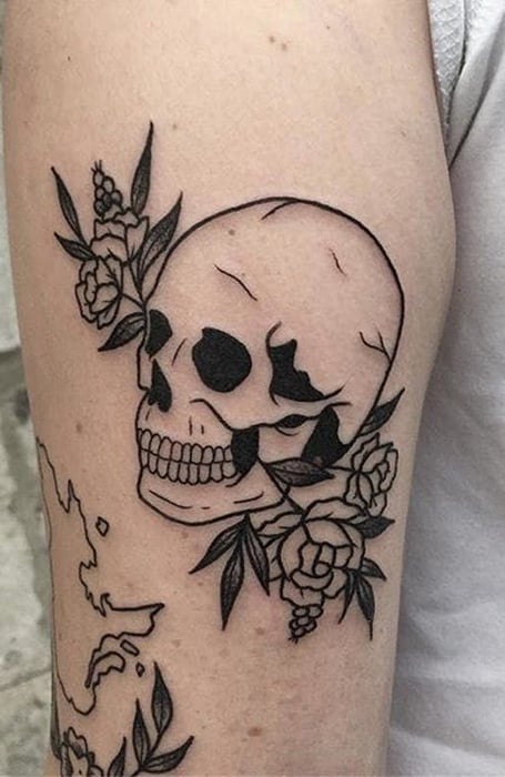 Cartolina Skull by Fiona Richards from Tattly Temporary Tattoos  Tattly  Temporary Tattoos  Stickers