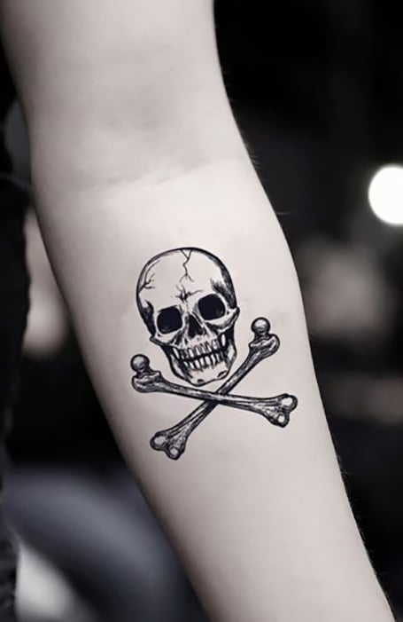 Skull With Crossbones Tattoo