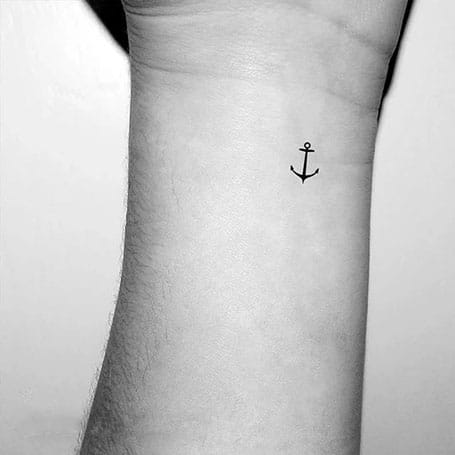 cute anchor match tattoo on ankle for sisters - FMag.com