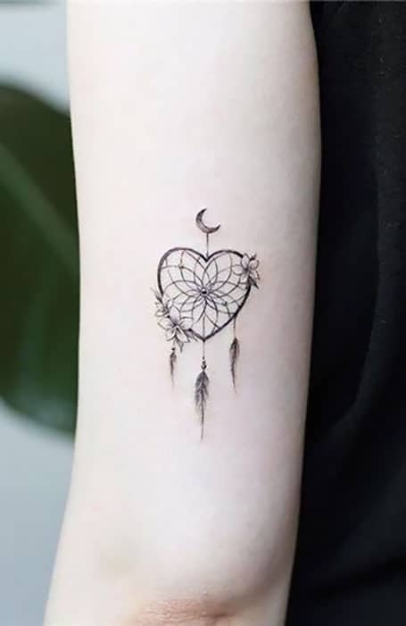 Small Dream Catcher Tattoo Women