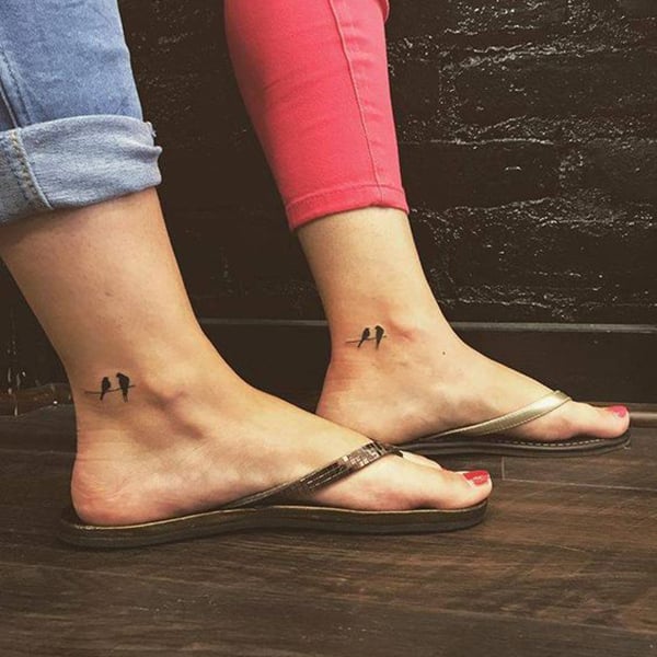 Small Mother And Daughter Tattoo