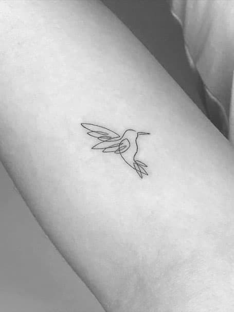 Small Bird Tattoo Women