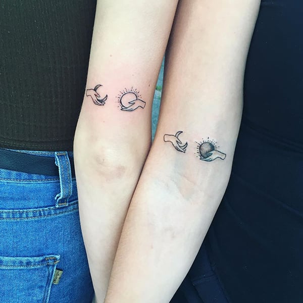 Sun And Moon Tattoo