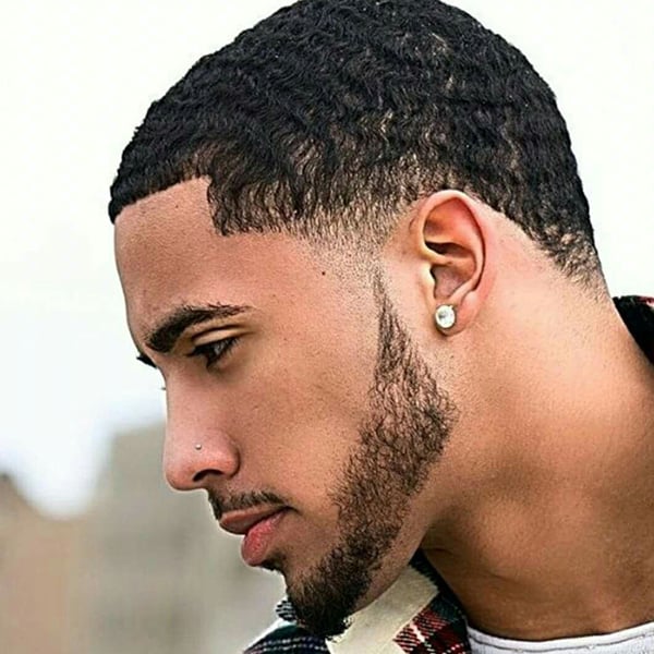 Taper Fade Haircut With Waves