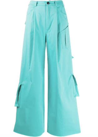 Wide Leg Cargo Trousers
