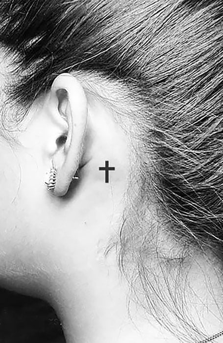 Small Cross Tattoo Women