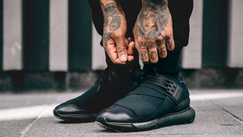 black designer sneakers mens