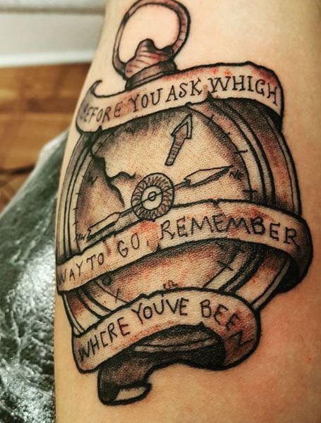 35 Amazing Compass Tattoo Designs To Try In 2023