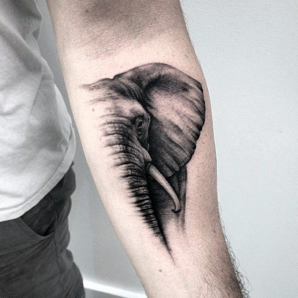 Elephant Arm Tattoo