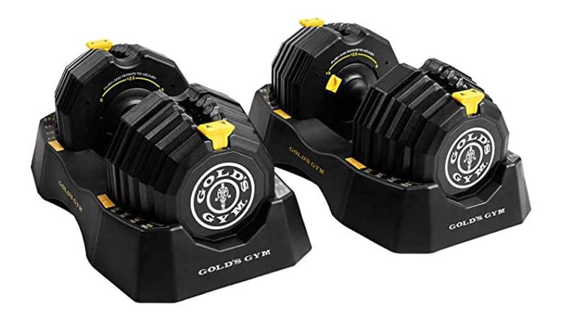 Golds Gym 110 Lb. Select A Weight Dumbbell Set