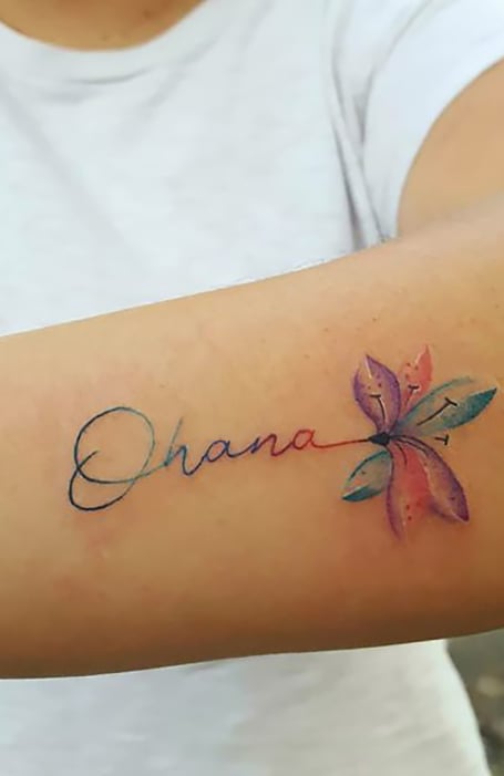 Hawaiian Flower Tattoo