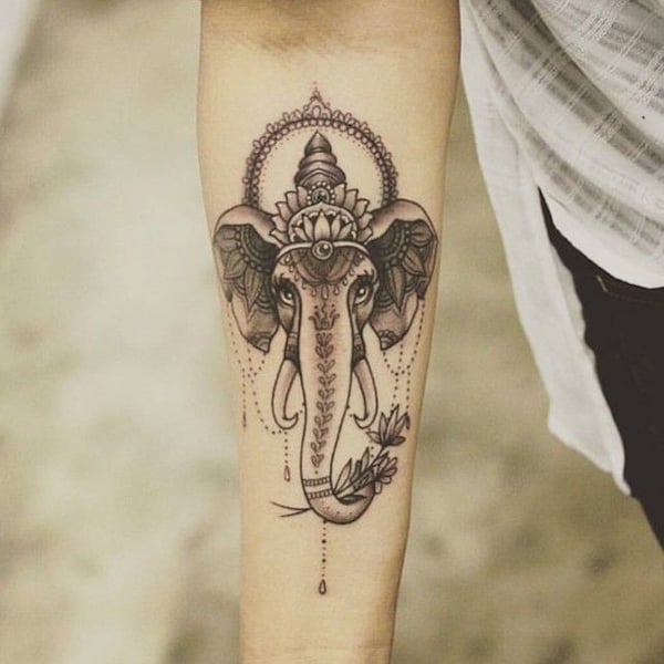 Indian Elephant Tattoo