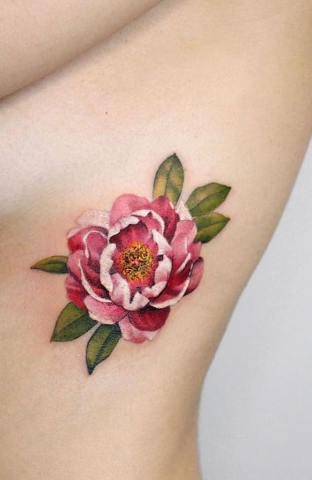 Peony Flower Tattoo