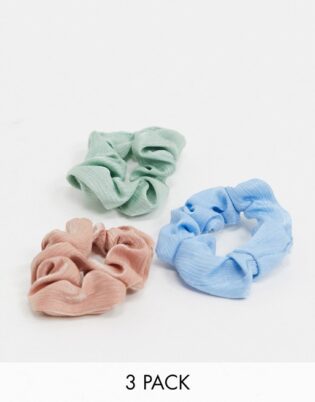 Topshop 3 Multipack Pastel Hair Scrunchies