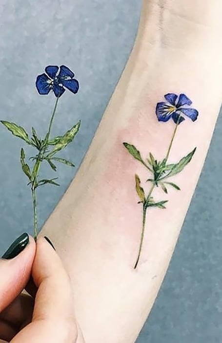30 Amazing Violet Tattoo Designs to Get This Year