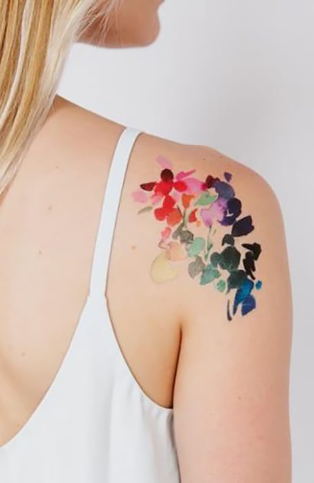 60 Graceful Flowers Tattoos On Upper Back  Tattoo Designs  TattoosBagcom