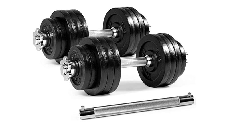 Pick Your Kit Adjustable Dumbbell Chrome Steel Weight Set with Barbell Option 