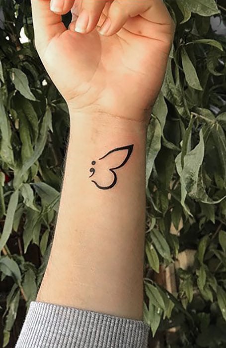 Semicolon tattod - Lemon8 Search