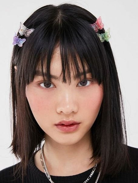 Butterfly clips sales hairstyles 90s