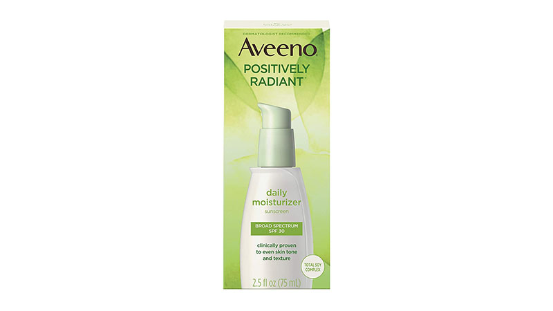 Aveeno Positively Radiant Daily Facial Moisturizer With Total Soy Complex And Broad Spectrum Spf 30 Sunscreen