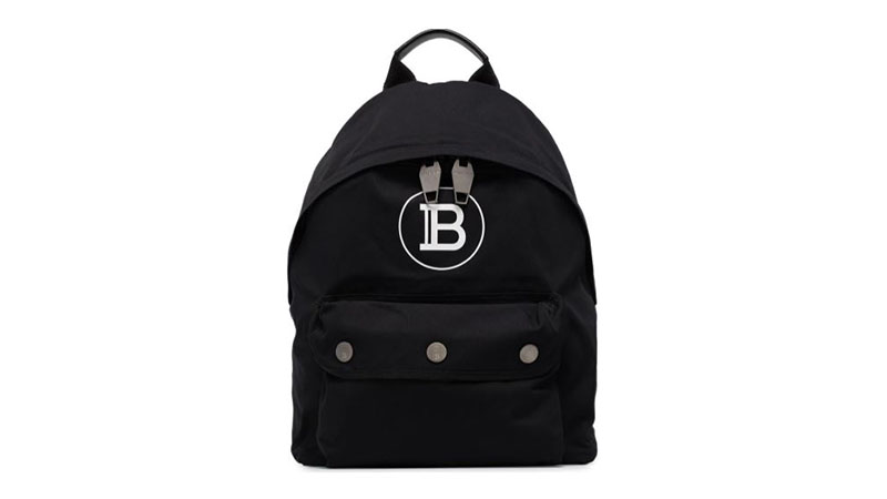 Balmain Logo Print Backpack