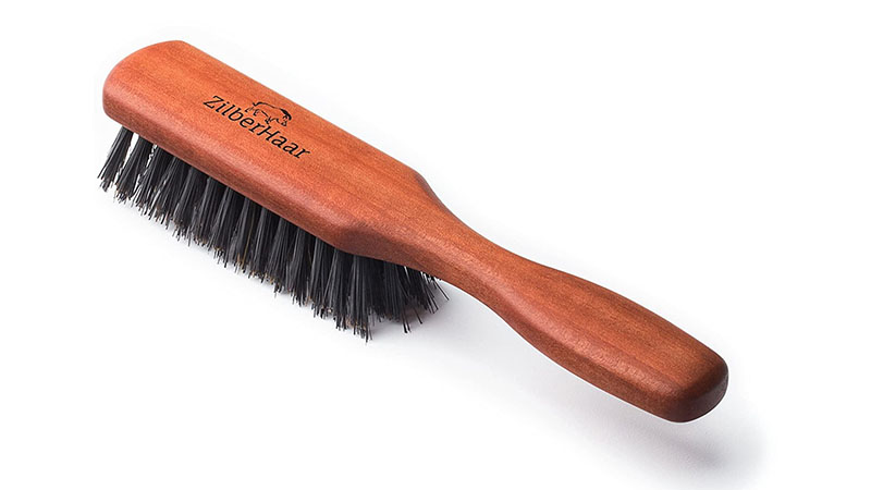 Beard Brush By Zilberhaar — Stiff Boar Bristles