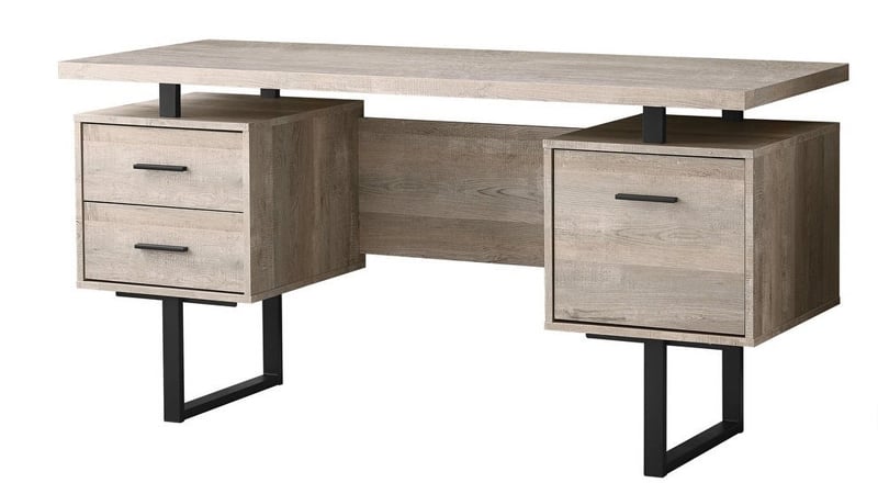 25 Cool Desks For Your Home Office, Large Modern Desk With Drawers