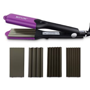 Dshow 4 In 1 Hair Crimper Hair Waver Hair Straightener Curling Iron