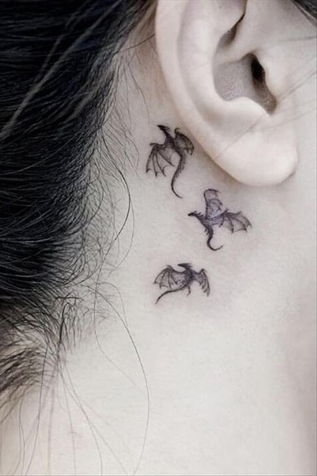 Update more than 158 small phoenix tattoo behind ear super hot