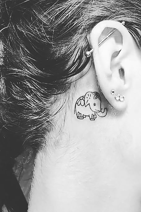 20 Cute Behind the Ear Tattoos for Women in 2023 - The Trend Spotter