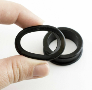 Flesh Tunnels Soft Silicone Great For Every Day Black