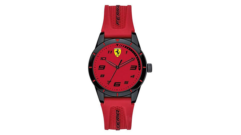 Ferrari Boy's Redrev Silicone Strap Casual Watch