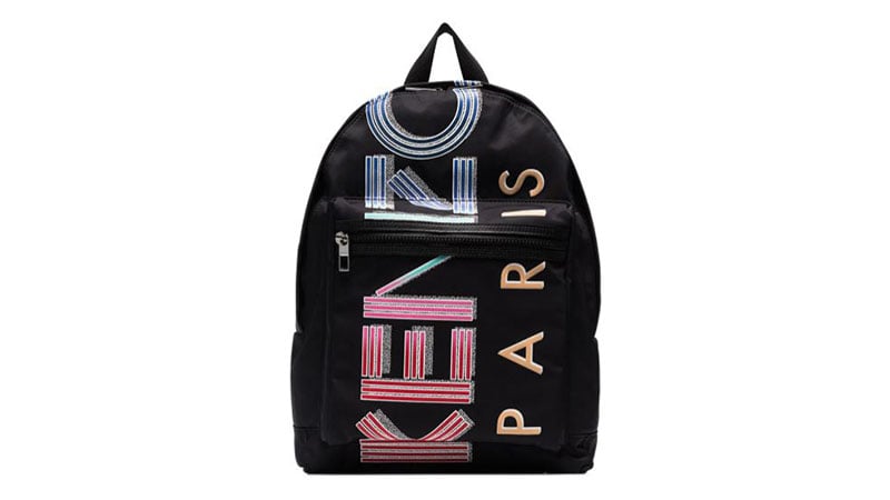 Kenzo Paris Logo Print Backpack