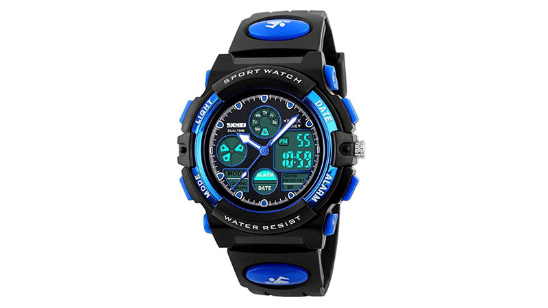 Kids Digital Watch Outdoor Sports 50m Waterproof Electronic Watch