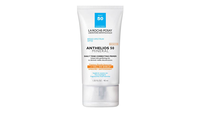 La Roche Posay Anthelios 50 Tinted Mineral Daily Tone Correcting Primer, Face Sunscreen Spf 50 With Antioxidants